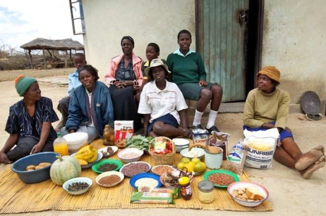 Oxfam America, seven photos of what seven families eat, food waste, poverty, injustice, food politics, hunger, obesity, news, environment, charity, aid organization, non profit organization, oxfam food photos, zimbabwean family