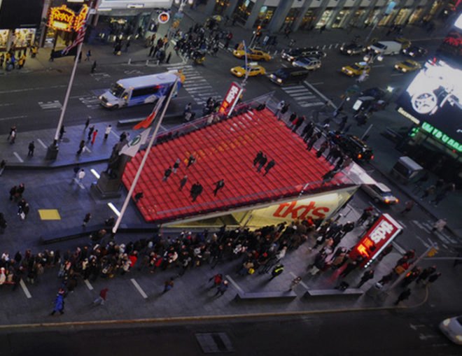 Design Trust for Public Space, situ, situ studio, Times Square Arts, Times Square Alliance, public art, hurricane sandy, hurricane sandy boardwalk, heartwalk, times square, valentine's day, valentine's day times square, green design, eco design, sustainable design