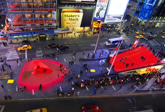 Design Trust for Public Space, situ, situ studio, Times Square Arts, Times Square Alliance, public art, hurricane sandy, hurricane sandy boardwalk, heartwalk, times square, valentine's day, valentine's day times square, green design, eco design, sustainable design