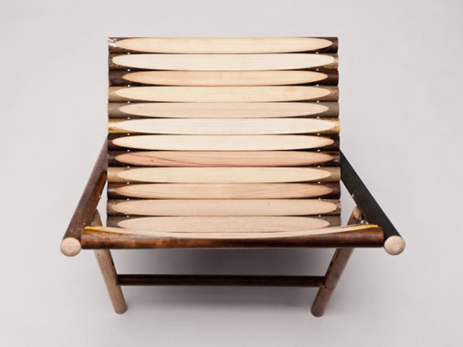 STEEL Chair, Reinier de Jong, recycled chair, broom handle chair, sustainable design, green design, eco chair, green chair, green interiors, sustainable interiors, green furniture, sustainable furniture, eco-friendly furniture, recycled materials