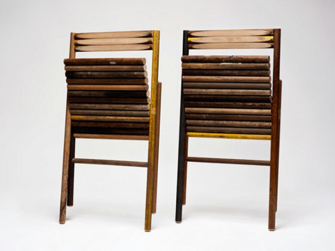 STEEL Chair, Reinier de Jong, recycled chair, broom handle chair, sustainable design, green design, eco chair, green chair, green interiors, sustainable interiors, green furniture, sustainable furniture, eco-friendly furniture, recycled materials