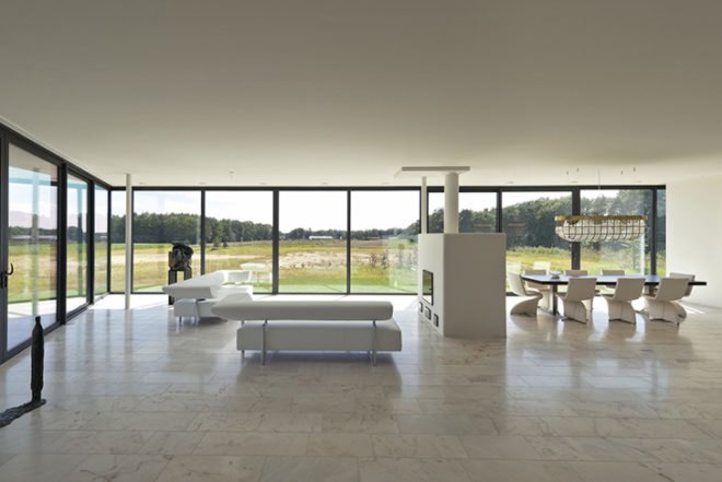 123DV, The Bridge House, Heat Mirror glass, private well, solar panels, Achterhoek, The Netherlands, stucco, Architecture, Solar Power, Water Issues, Renewable Energy, energy efficiency, Recycling / Compost