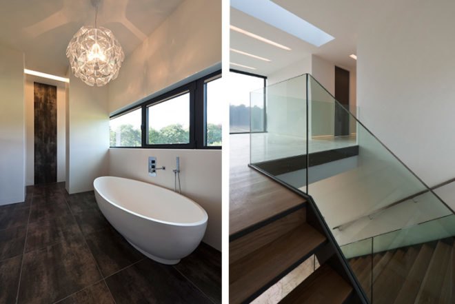 123DV, The Bridge House, Heat Mirror glass, private well, solar panels, Achterhoek, The Netherlands, stucco, Architecture, Solar Power, Water Issues, Renewable Energy, energy efficiency, Recycling / Compost