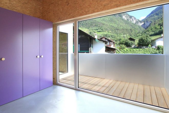ARCHI7, MMR, OSB, Colorful, family home, Mélèze, local materials, bold colors, Switzerland, Architecture, Daylighting, Recycled Materials, Green Lighting,