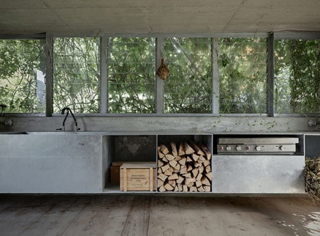 green design, eco design, sustainable design, Green Box, Act_romegialli, green roof, Italian Alps, vine covered garage, living walls