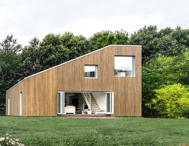 green design, eco design, sustainable design, shipping container home, Acgency, WFH House, green roof, Wuxi, China, modular homes, recycled home
