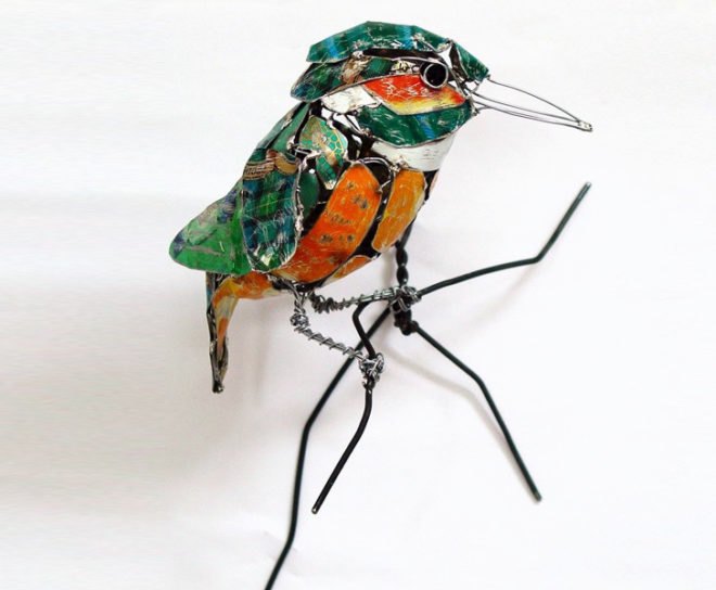 barbara franc, recycled materials, green design, sustainable design, eco art, discarded objects