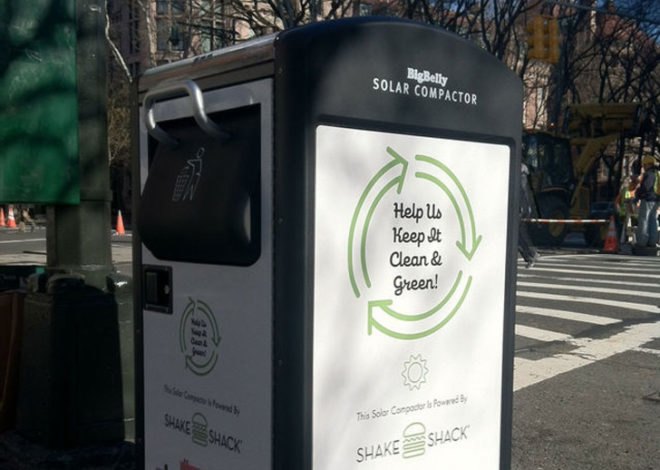 New York City, Upper West Side, New York, Trash, Solar Power, Trash can, BigBelly Solar, compacting,