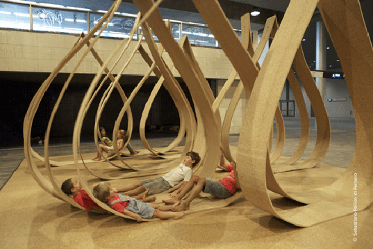 Caterina Tiazzoldi, Eduardo Benamor Duarte, orion pinch, green design, sustainable design, risd biennial, cork, green materials, sustainable materials, Rhode Island School of Design, eco art, sustainable