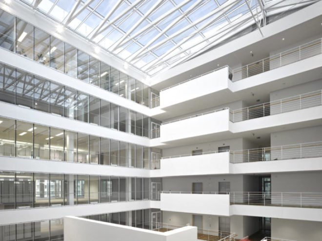 City Green Court, Richard Meier and Partners, prague, czech republic, leed platinum, eco office