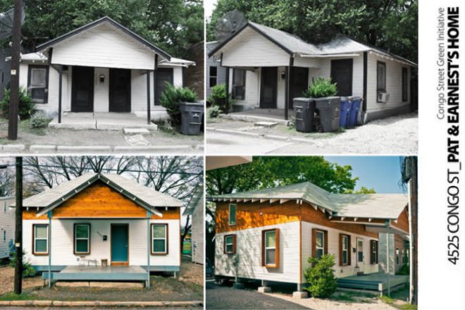 Congo Street Initiative, BCWorkshop, dallas, green renovation, community housing project, reclaimed materials, eco home,