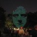 Craig Walsh, Hummanature, glowing faces, projection, Art, Botanical, Bright Ideas, projection on trees