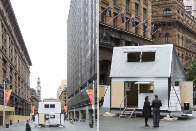 Emergency Shelter, Carter Williamson, flat packed shelter, disaster relief, sydney, australia, prefab shelter