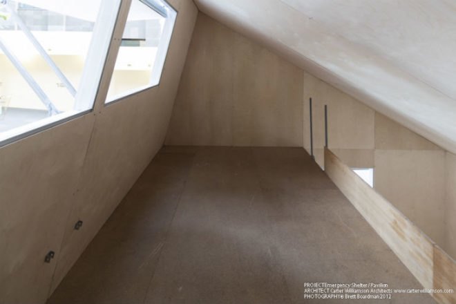 Emergency Shelter, Carter Williamson, flat packed shelter, disaster relief, sydney, australia, prefab shelter