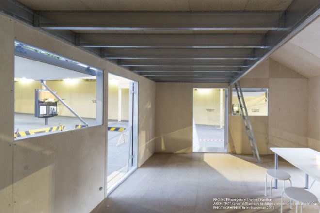 Emergency Shelter, Carter Williamson, flat packed shelter, disaster relief, sydney, australia, prefab shelter