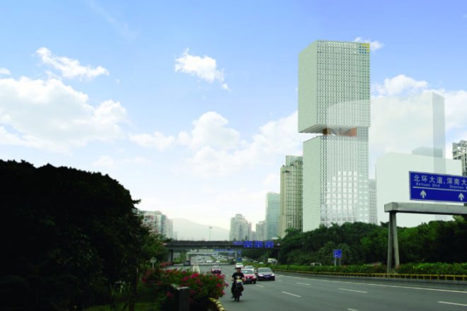 Essence Financial Tower, OMA, shenzen, eco tower, high performance facade, green architecture, china