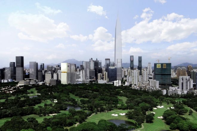 Essence Financial Tower, OMA, shenzen, eco tower, high performance facade, green architecture, china