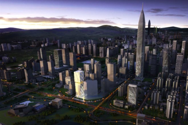 Essence Financial Tower, OMA, shenzen, eco tower, high performance facade, green architecture, china