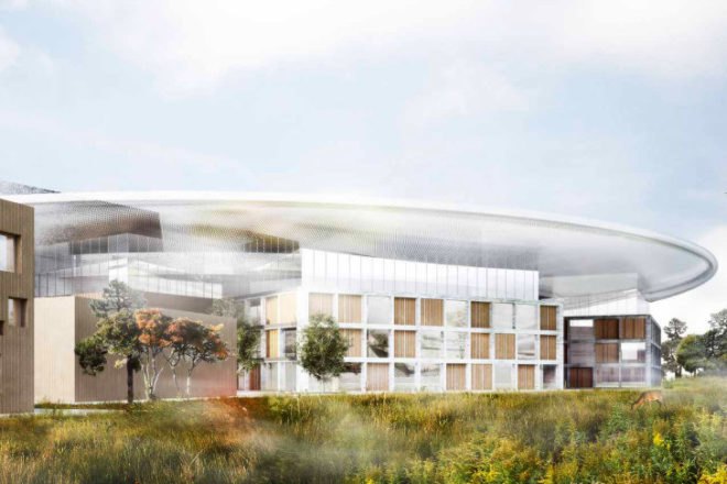 European Spallation Source, Henning Larsen, COBE, SLA, sweden, particle accelerator, eco research facility, eco lab,