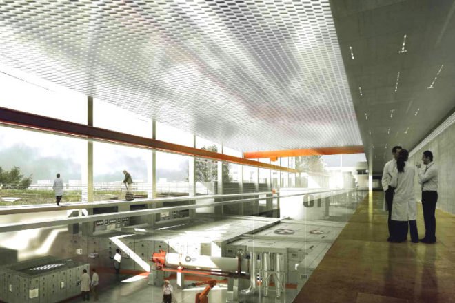 European Spallation Source, Henning Larsen, COBE, SLA, sweden, particle accelerator, eco research facility, eco lab,