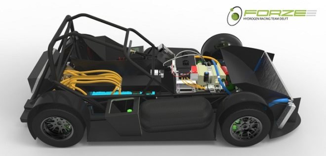 Forze, Forze VI, Forze V, hydrogen car, hydrogen race car, fuel cell, green race car, green car, electric motor, electric car, green transportation