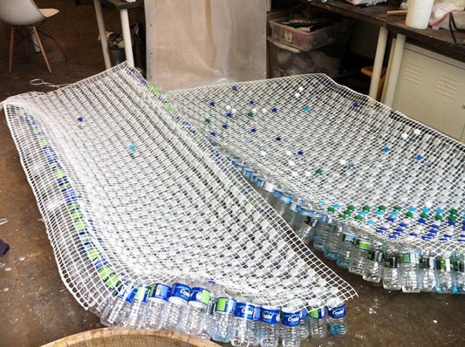 green design, eco design, sustainable design, FIGMENT, governors island, figment festival, STUDIKCA, head in the clouds, city of dreams, recycled plastic bottles, Lesley Chang, Jason Klimoski