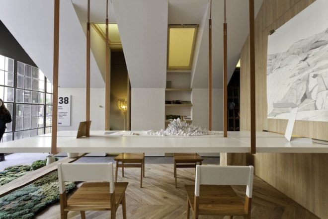 Nidolab Arquitectura, moss carpet, Argentina, Buenos Aires, home office, tiny office, design, green design, sustainable design, eco-design, daylighting, skylights, minimalist design, argentina