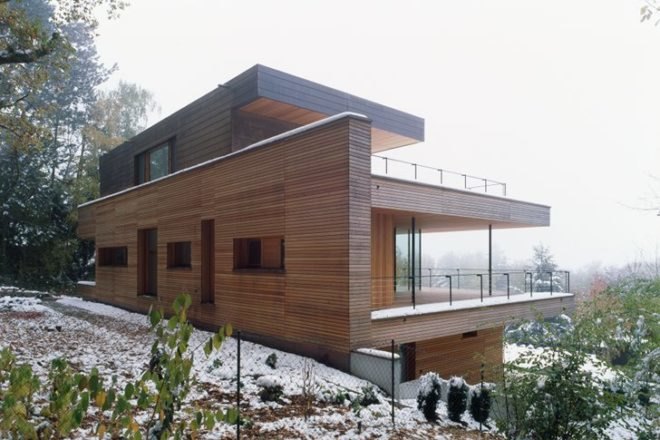 House Heilbronn, KM Architektur, timber home, energy efficient home, eco home, green home, germany