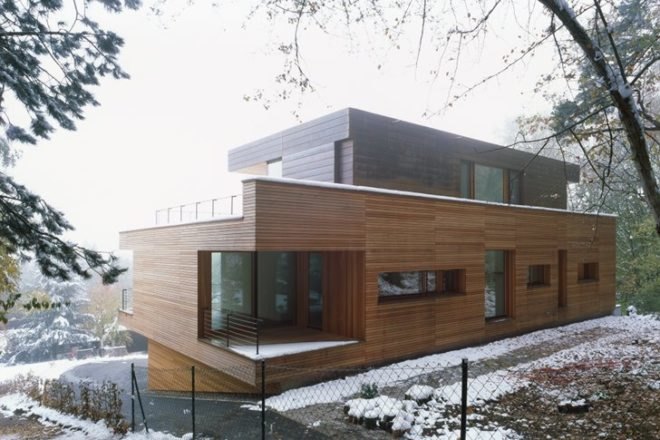 House Heilbronn, KM Architektur, timber home, energy efficient home, eco home, green home, germany