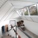 clay walls, F451 Arquitectura, Gijon, Spain, design, green design, sustainable design, eco-design, energy efficiency, green roof, daylighting, atelier, home, hybrid house, corrugated metal roof, insulation