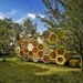 K-Abeilles Hotel for Bees, AtelierD, bee hotel, honeycomb pavilion, pavilion, bee hive, muttersholtz archi festival