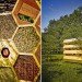 K-Abeilles Hotel for Bees, AtelierD, bee hotel, honeycomb pavilion, pavilion, bee hive, muttersholtz archi festival