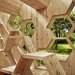 K-Abeilles Hotel for Bees, AtelierD, bee hotel, honeycomb pavilion, pavilion, bee hive, muttersholtz archi festival