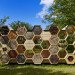 K-Abeilles Hotel for Bees, AtelierD, bee hotel, honeycomb pavilion, pavilion, bee hive, muttersholtz archi festival