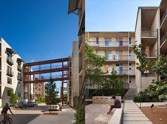 Lake Flato Architects, ghost building, urban revitalization, development, San Antonio, Texas, real estate, adaptive reuse, Broadway, natural daylight, outdoor space, nature, San Antonio Riverwalk,