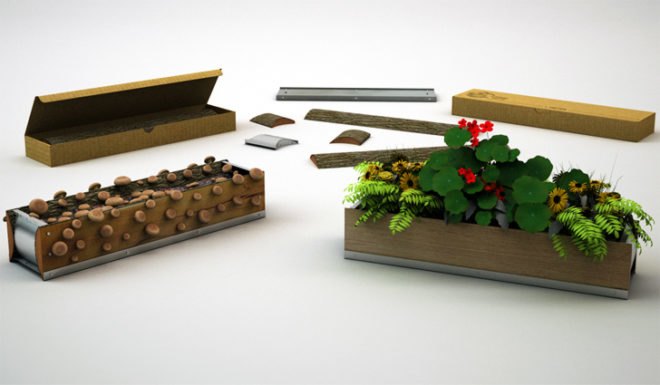 reader submitted content, recycled materials, wood waste, green design, sustainable design, eco-design, Living Pots, Design Nobis, recycled materials, reclaimed materials, agriculture