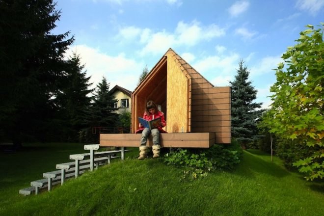 tiny house, treehouse, Herzog & de Meuron, Ultra Architects, Maja's House, Poland, small houses, green design, sustainable design, eco-design, Rudin House, eco home, tiny home for kids