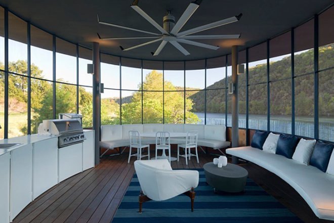 Oshatz Architects, Shore Vista Boat Dock, cascade, Texas, lake, glazed, elliptical, Architecture, Daylighting, Water Issues