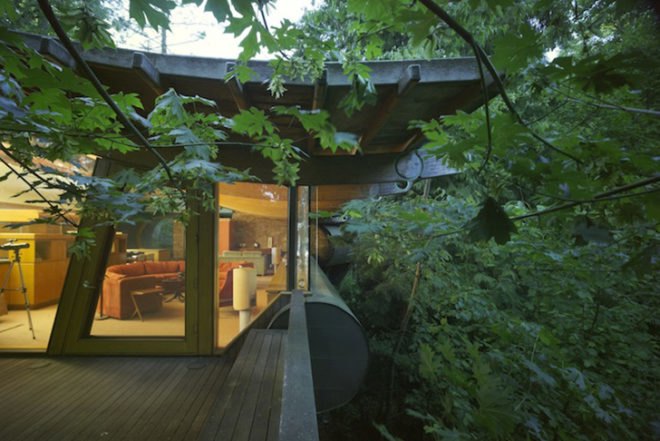 Oshatz Architects, Wilkinson Residence, Portland, Oregon, music, organic shape, wood, rusty, Architecture, Daylighting, Green Materials