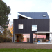 Lakeside home, Private House Bellmund, EXH Design, Lake Biennem, Switzerland, green design, sustainable design, eco-design, corrugated skin, rooftop terrace, daylighting, alpine, wood,