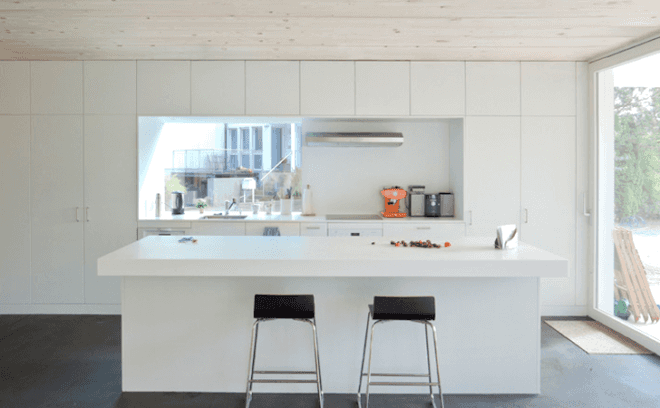 Lakeside home, Private House Bellmund, EXH Design, Lake Biennem, Switzerland, green design, sustainable design, eco-design, corrugated skin, rooftop terrace, daylighting, alpine, wood,