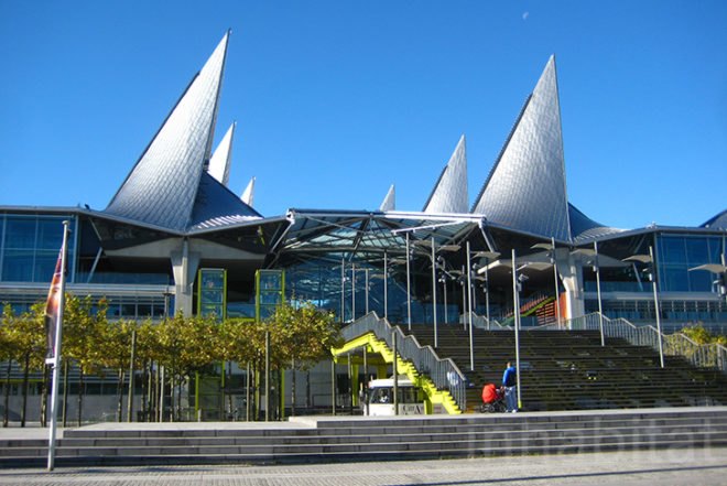 Richard Rogers, New Law Courts, spiky, icon, Antwerp, pre-cast concrete, natural light, slow ventilation, VK Studio, Air quality, Architecture, Water Issues, energy efficiency, Daylighting,