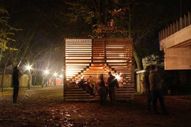 Rintala Eggertsson, MILU, Venice architecture Biennale, wood, site-specific habitable sculpture, Architecture, Art, Green Materials