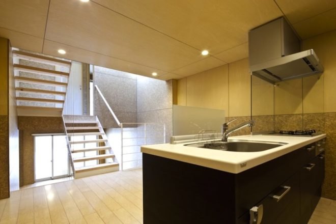 Endo Shuhei, Rooftecture OT2, OSB, oriented strand board, sustainable timber, natural ventilation, sustainable design, green design, Japan, Osaka, industrial-chic, skylights, urban design, urban density