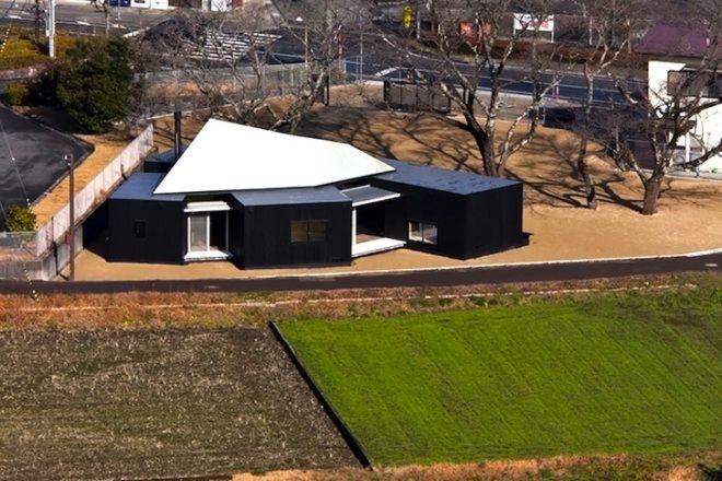 daylighting, charred timber, Endo Shuhei, Rooftecture HH, Japanese design, minimalist design, modern homes, green design, sustainable design, Japan, Shisho City