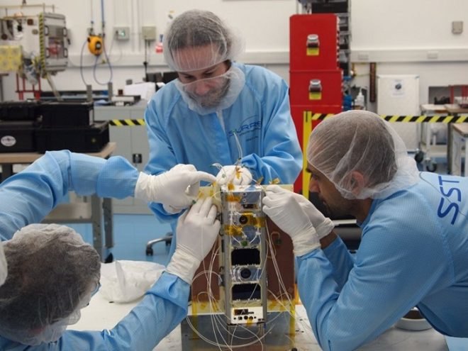 smartphone satellite, STRaND-1 satellite, Surrey Space Center (SSC), Surrey Satellite Technology Limited (SSTL), nanosatellite, Android-powered Google Nexus One phone, space research, Near-Earth Object Surveillance Satellite, near Earth asteroids, ocean monitoring, French Space Agency, Polar Satellite Launch Vehicle, Indian Space Research