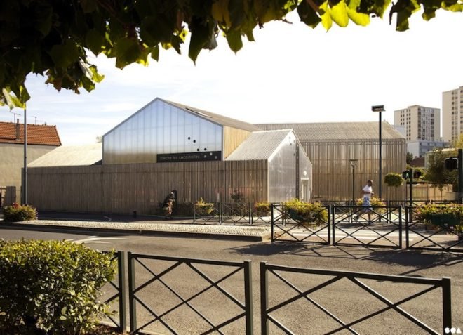 Les Coccinelles Nursery, Saint Gratien, France, prefab design, chestnut wood, green design, energy efficiency, sustainable design, eco-design, education, nursery school, solar gain