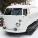 VW Bus Bulli T1, snowmobile, recycled vehicle, DJ, speakers, subwoofer, vw snowmobile, coversion