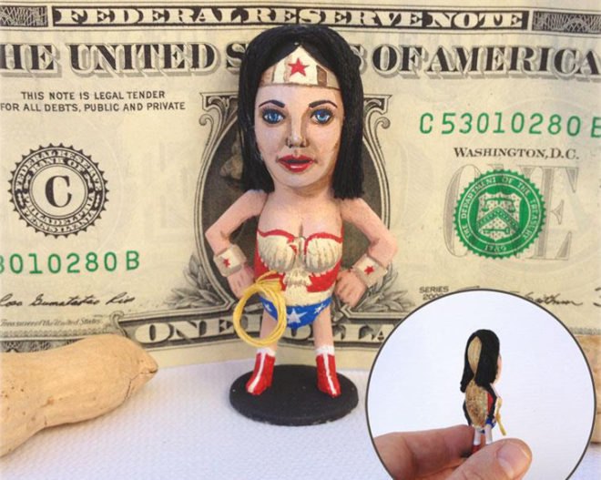 green design, eco design, sustainable design, steve casino, peanuts, peanut artist, painter of nuts, trent reznor, elvis costello, james bond, sean connery, star trek, spock, captain kirk, batman, wonder woman, andy warhol