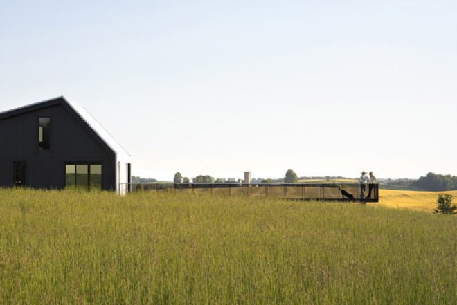 Studio Moffitt, Limekiln Line, Off-Grid, Agricultural Home, ontario, canada, energy efficient, passive house, deck, Architecture, energy efficiency